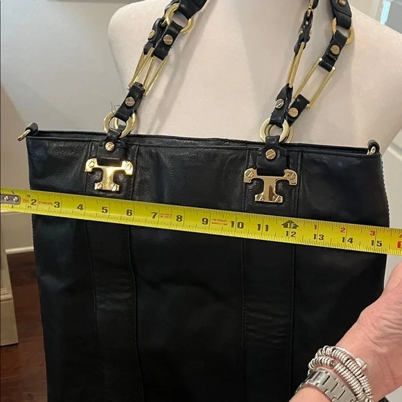 Tory Burch black Leather Tote Bag - Picture 15 of 16